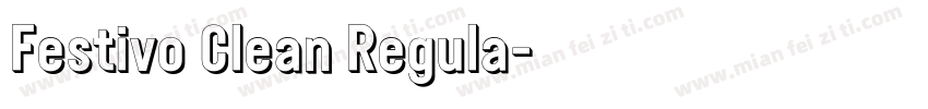Festivo Clean Regula字体转换